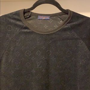 Used - black L V towel short sleeves sweater